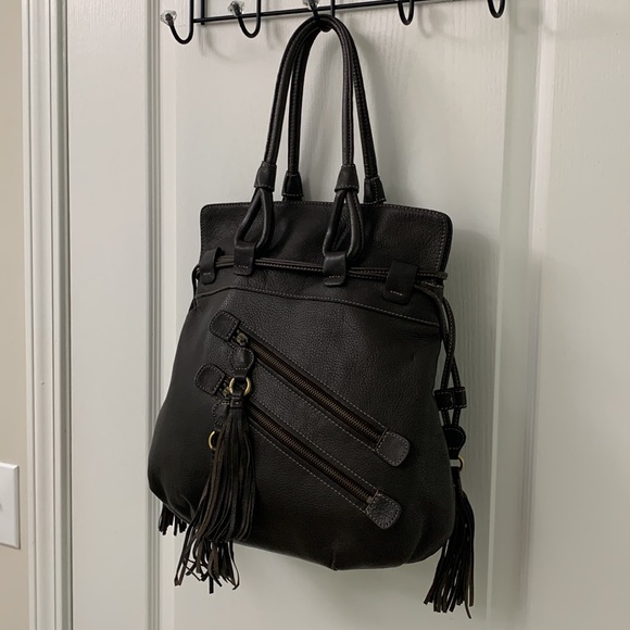 Dark Chocolate Brown Leather Bag - Picture 4 of 16